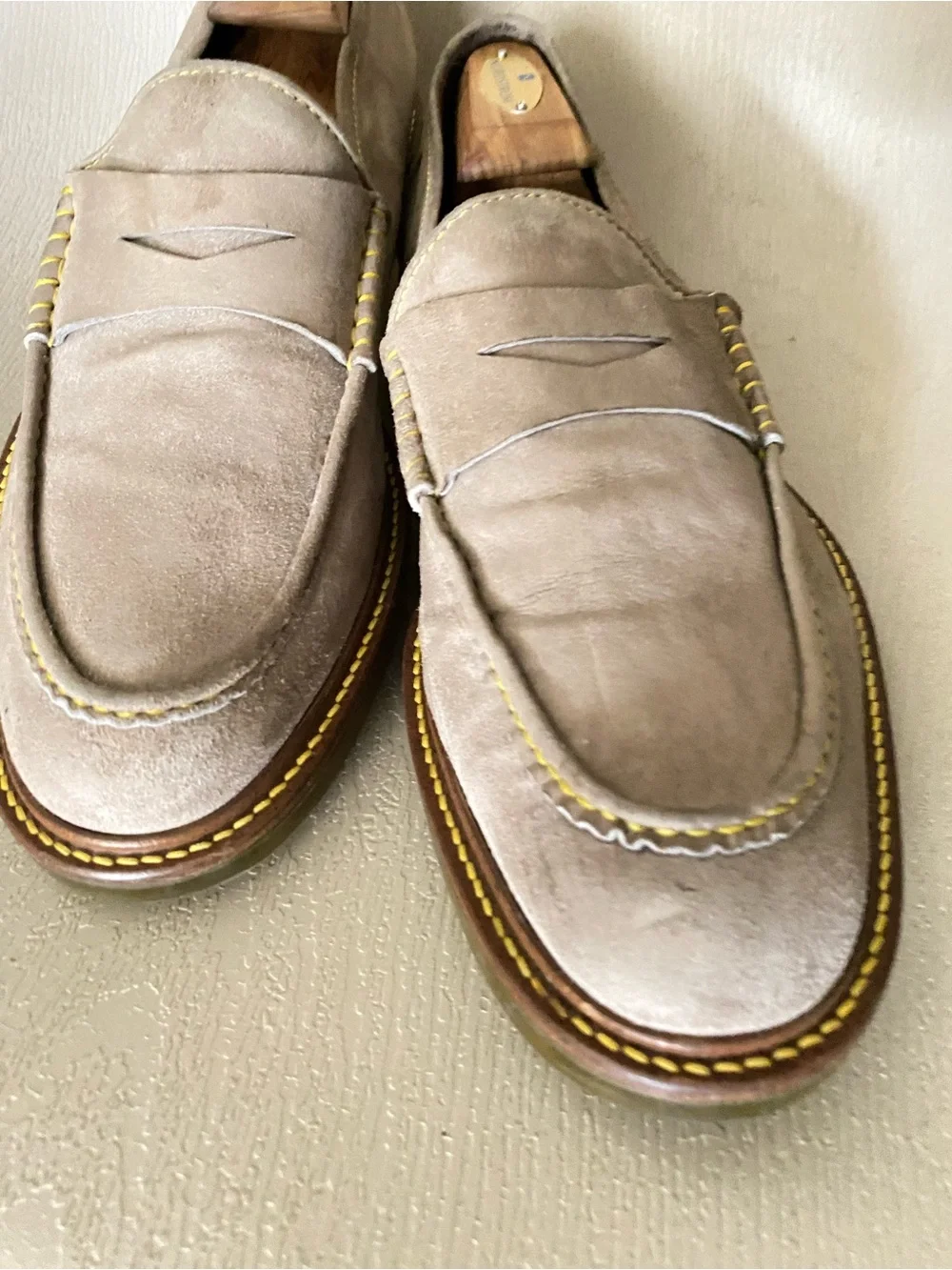 Donald J. Pliner Hanif Wx Gray suede Loafer Moc Toe men 11 m